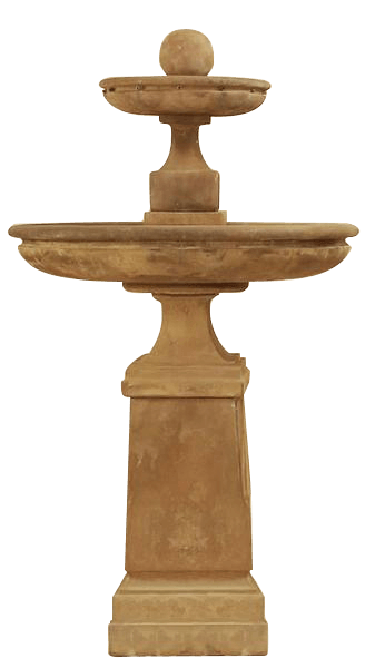 Hampton Two Tier Outdoor Cast Stone Garden Fountain Tall Fountain Tuscan